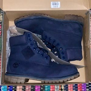 Navy Blue Timberlands